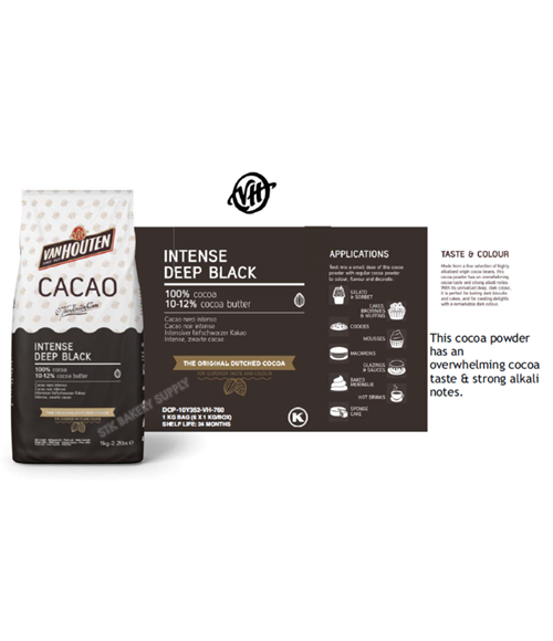 Van Houten kakao u prahu Intense Black 1kg - Ribili